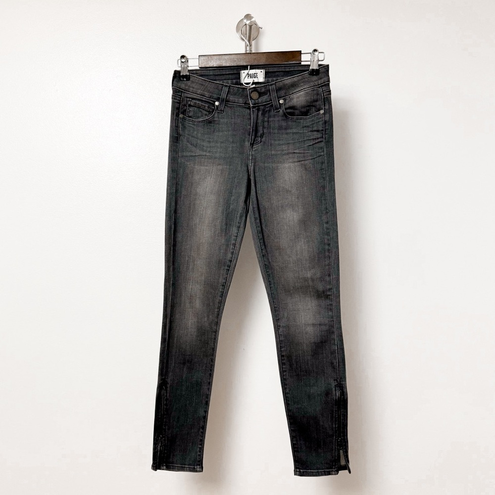 Paige Verdugo Ankle Winter Fall Skinny‎ Casual Jeans w Zipper Detail Denim Jeans